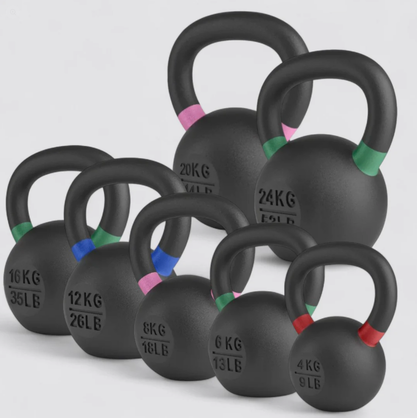 Cast Iron Kettlebell Set